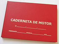 Caderneta de Motor, capa